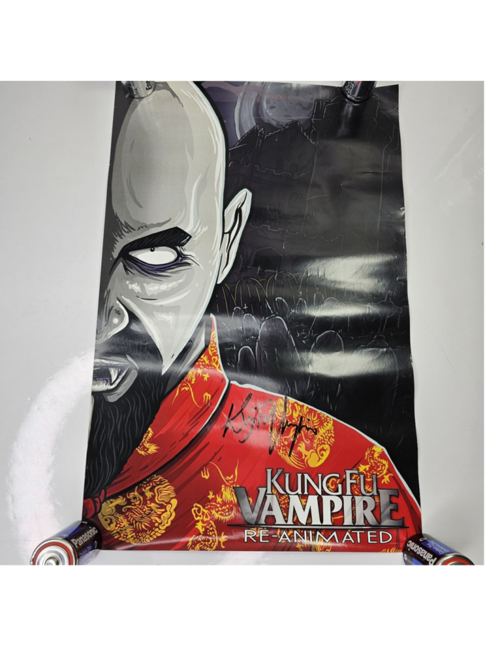 SIGNED Kung Fu Vampire Signed Re-Animated Poster 11x17 2014 Horrorcore Rap